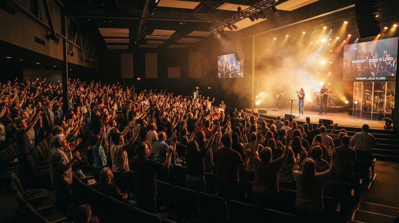 King's House Church worship service in Meriden, Connecticut
